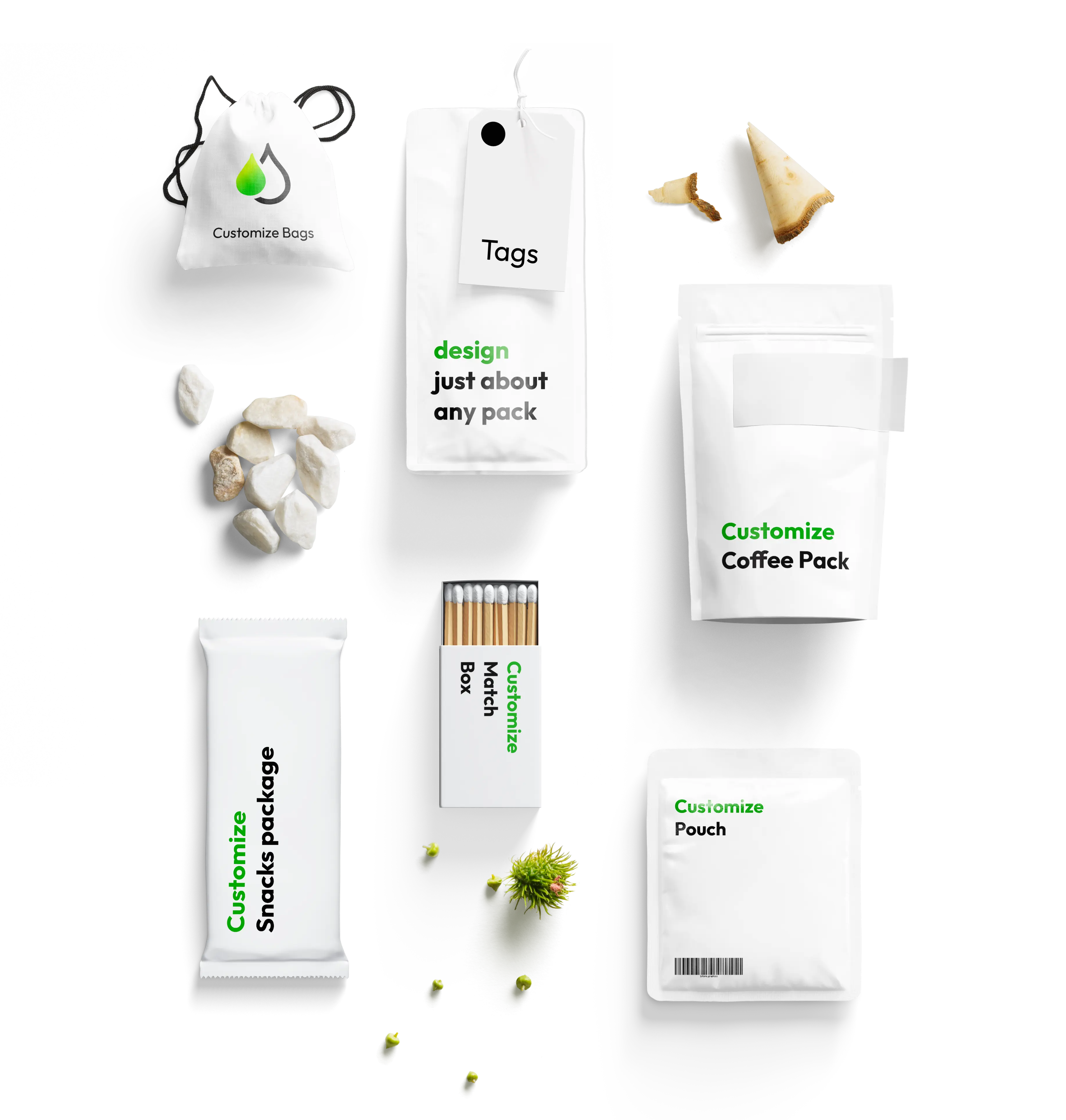 Shopping bags, pouches, coffee packs & sachets