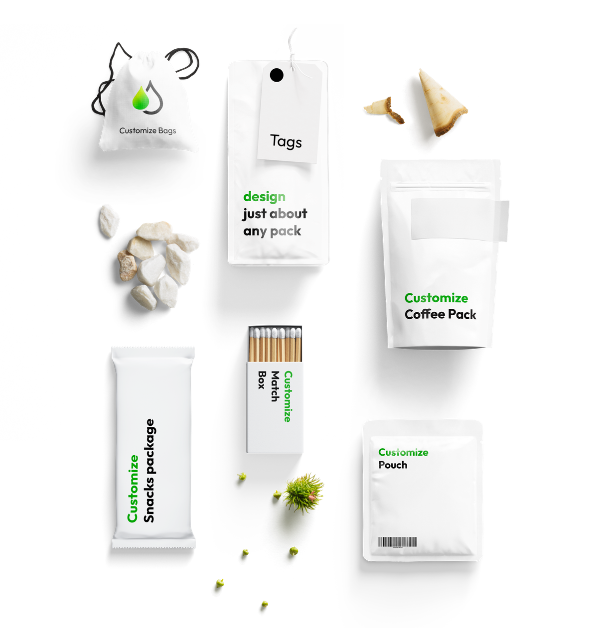 Shopping bags, pouches, coffee packs & sachets