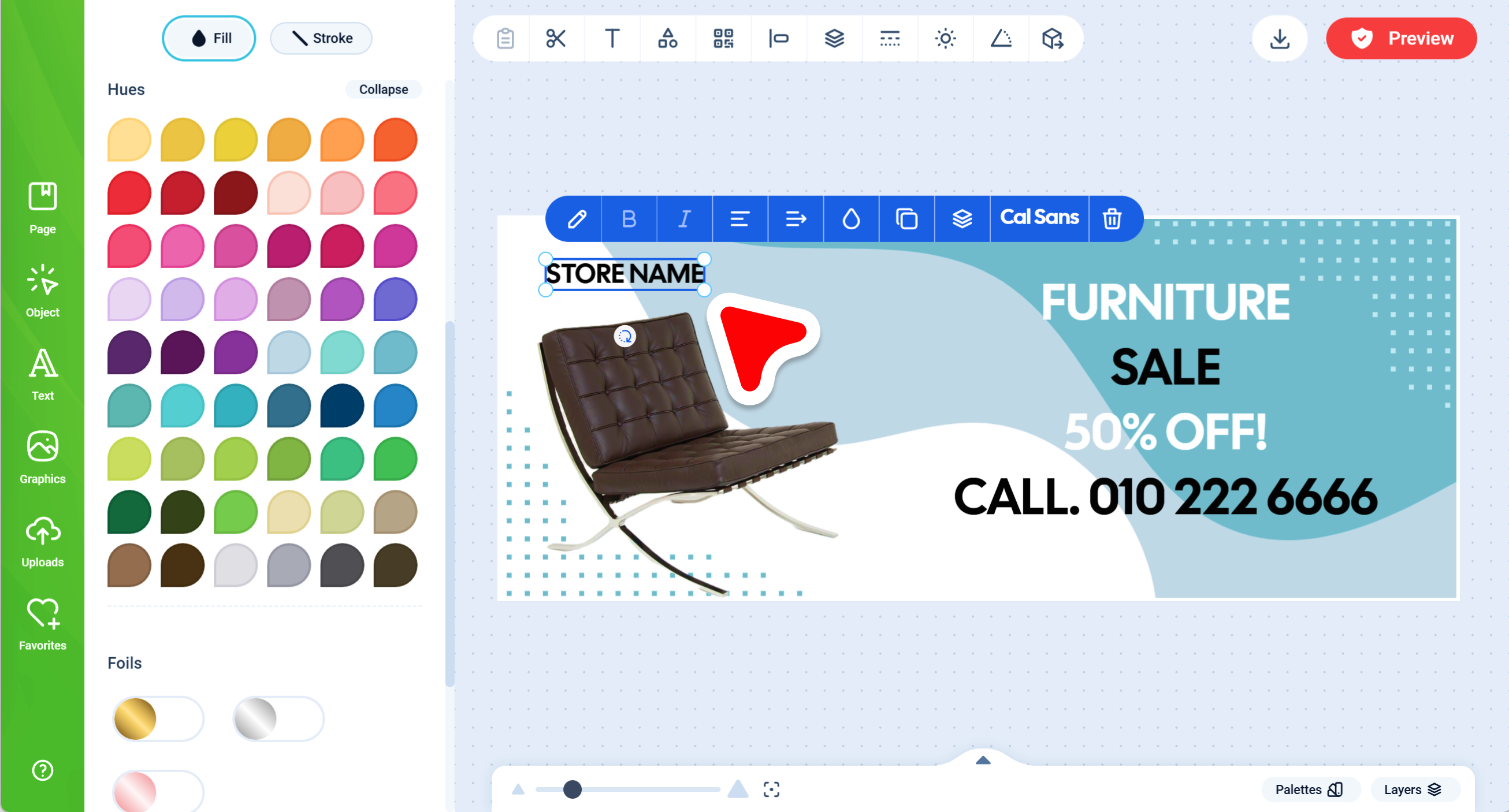 Print.App Editor preview