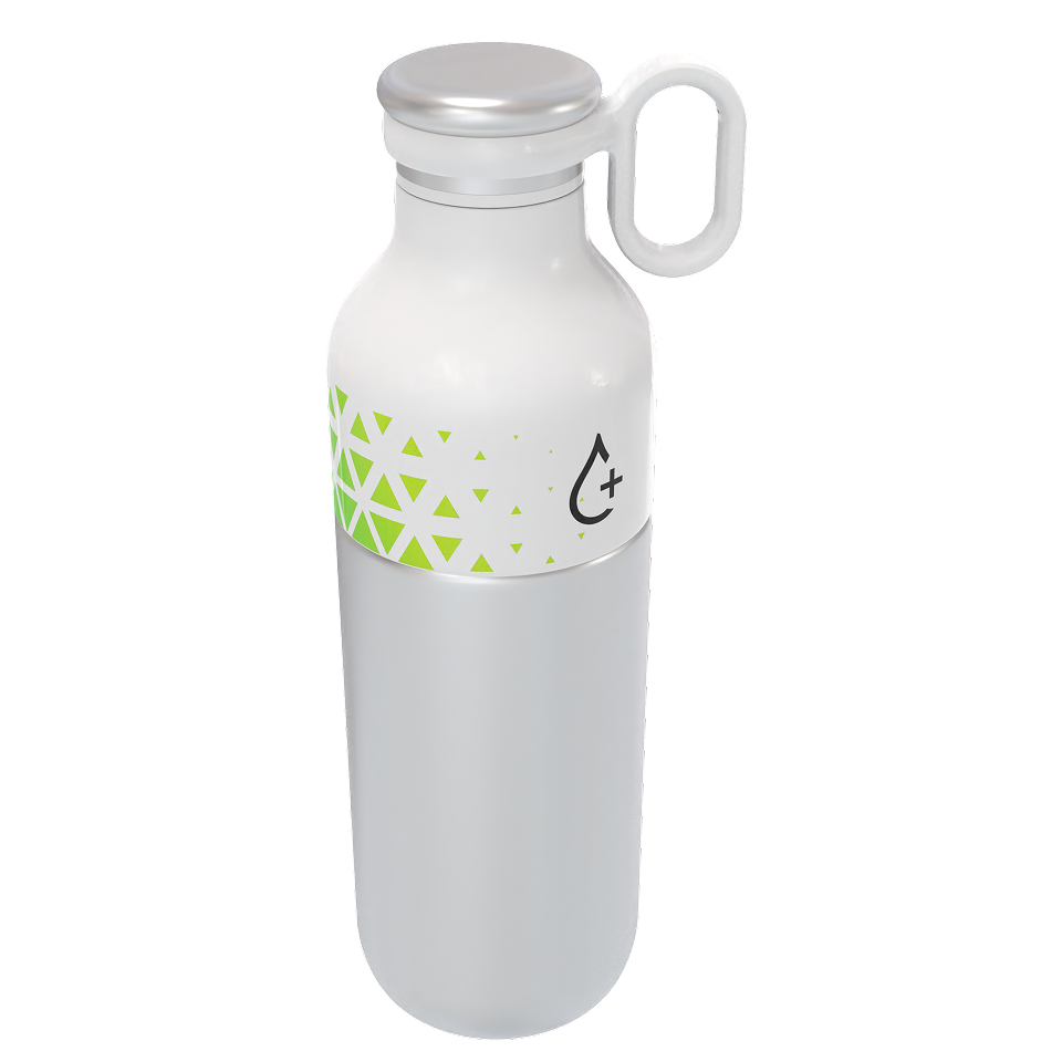 design on a water bottle